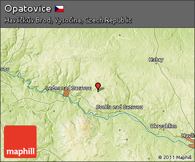 Physical Map of Opatovice