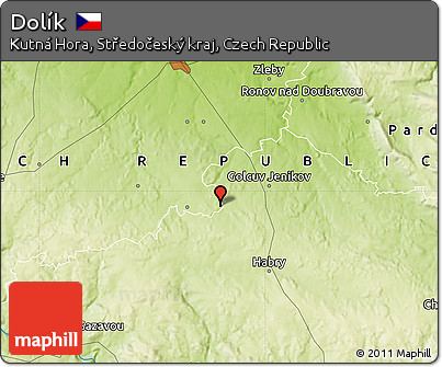 Physical Map of Dolík