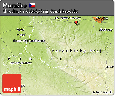 Physical Map of Morašice
