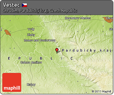 Physical Map of Vestec
