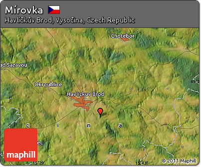 Satellite Map of Mírovka