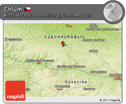 Physical Panoramic Map of Chlum