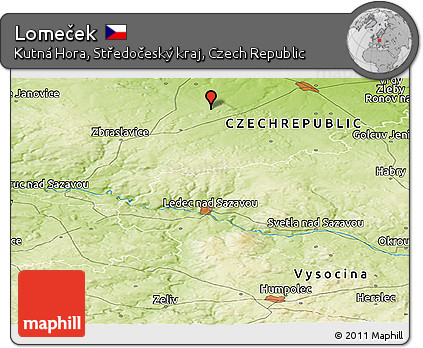 Physical Panoramic Map of Lomeček