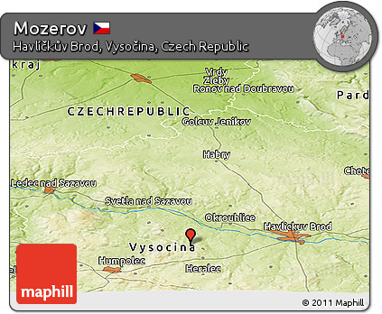 Physical Panoramic Map of Mozerov