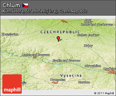 Physical Panoramic Map of Chlum