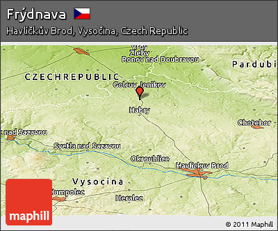 Physical Panoramic Map of Frýdnava