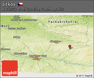 Physical Panoramic Map of Jitkov