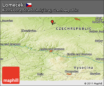 Physical Panoramic Map of Lomeček