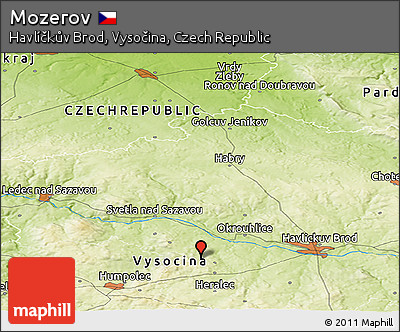 Physical Panoramic Map of Mozerov