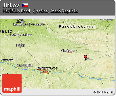 Physical Panoramic Map of Jitkov