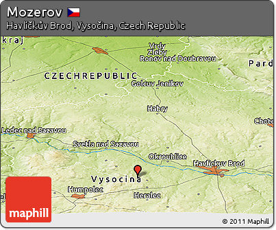 Physical Panoramic Map of Mozerov