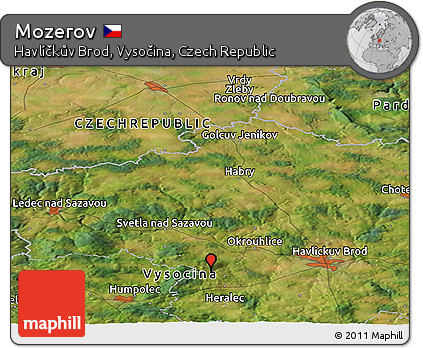 Satellite Panoramic Map of Mozerov
