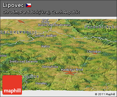Satellite Panoramic Map of Lipovec