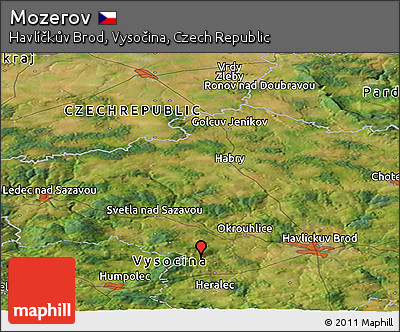 Satellite Panoramic Map of Mozerov