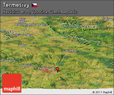 Satellite Panoramic Map of Termesivy