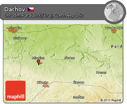 Physical 3D Map of Dachov