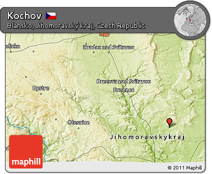 Physical 3D Map of Kochov