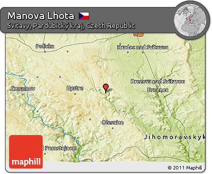 Physical 3D Map of Manova Lhota