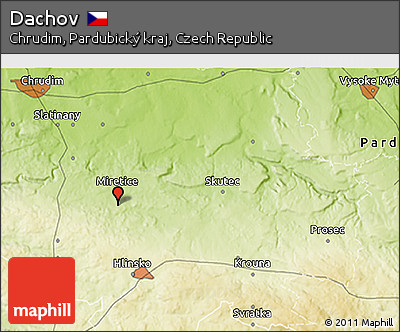 Physical 3D Map of Dachov