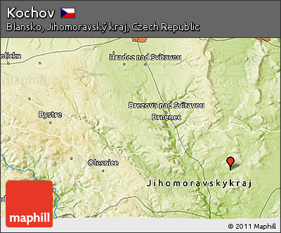 Physical 3D Map of Kochov