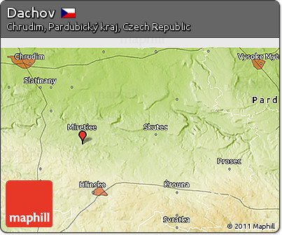 Physical 3D Map of Dachov