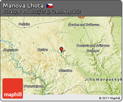 Physical 3D Map of Manova Lhota