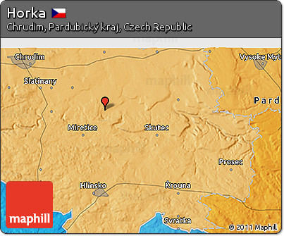 Political 3D Map of Horka
