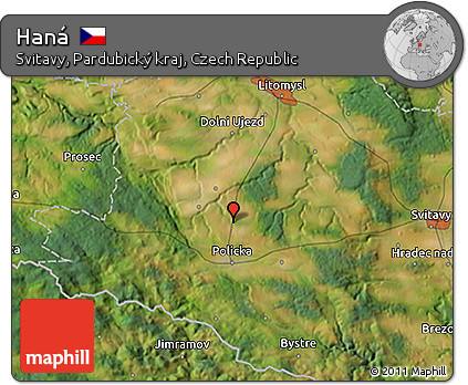 Satellite 3D Map of Haná