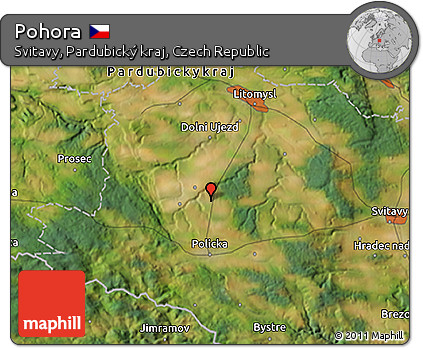 Satellite 3D Map of Pohora