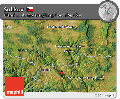 Satellite 3D Map of Sulíkov