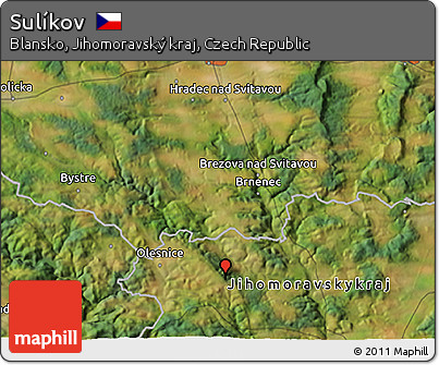 Satellite 3D Map of Sulíkov