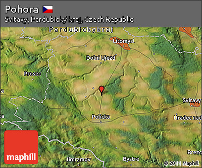 Satellite 3D Map of Pohora