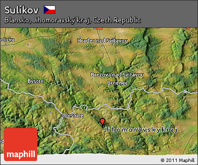 Satellite 3D Map of Sulíkov