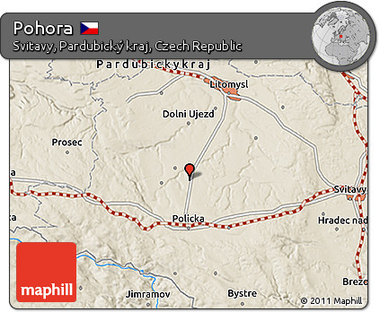Shaded Relief 3D Map of Pohora