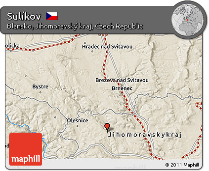 Shaded Relief 3D Map of Sulíkov