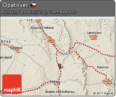 Shaded Relief 3D Map of Opatovec
