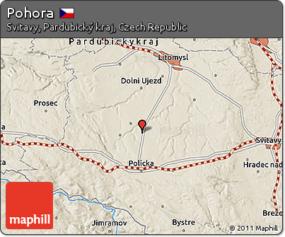 Shaded Relief 3D Map of Pohora