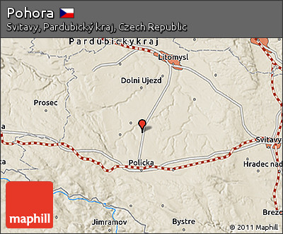 Shaded Relief 3D Map of Pohora