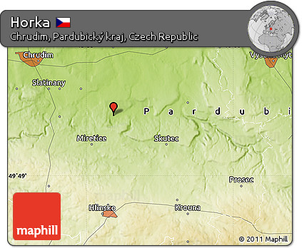 Physical Map of Horka