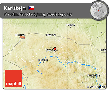 Physical Map of Karlštejn