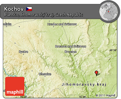 Physical Map of Kochov