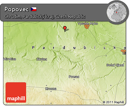 Physical Map of Popovec