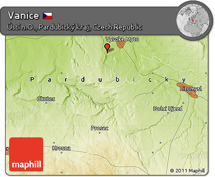 Physical Map of Vanice