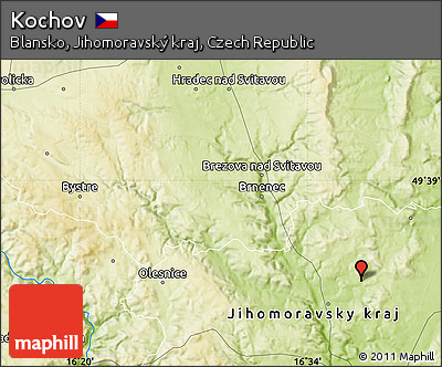 Physical Map of Kochov