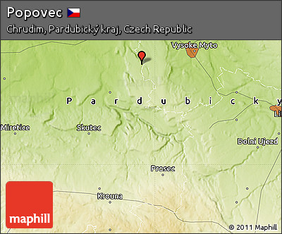Physical Map of Popovec