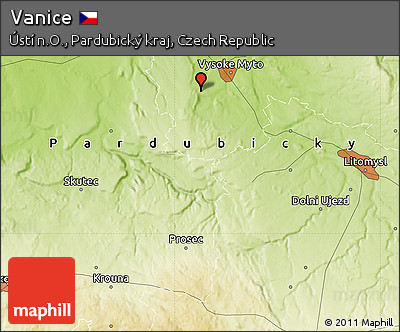 Physical Map of Vanice