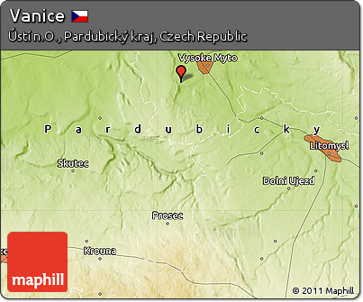 Physical Map of Vanice