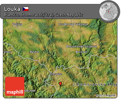 Satellite Map of Louka