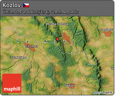 Satellite Map of Kozlov