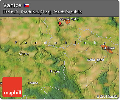 Satellite Map of Vanice